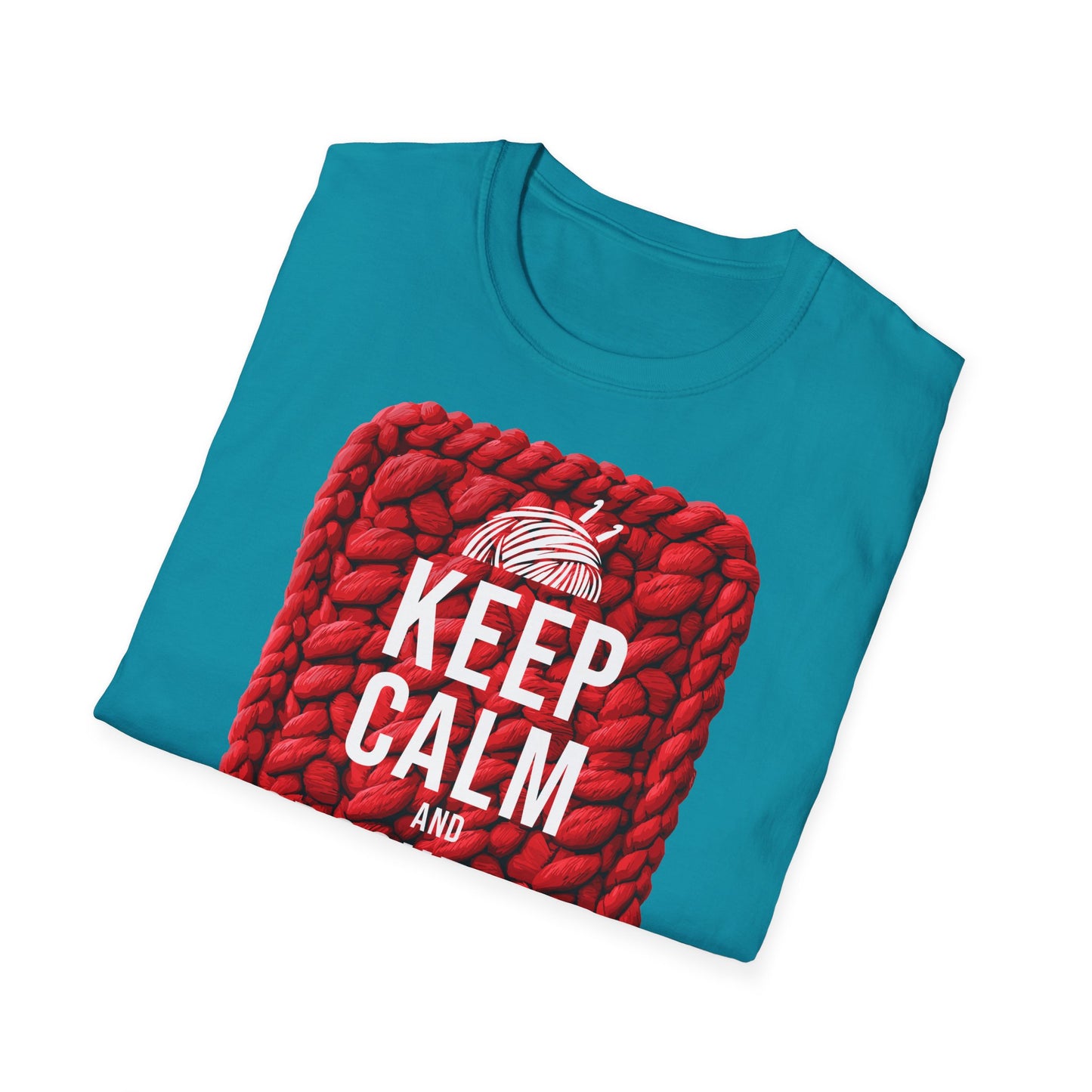 "Keep calm and crochet on" dark