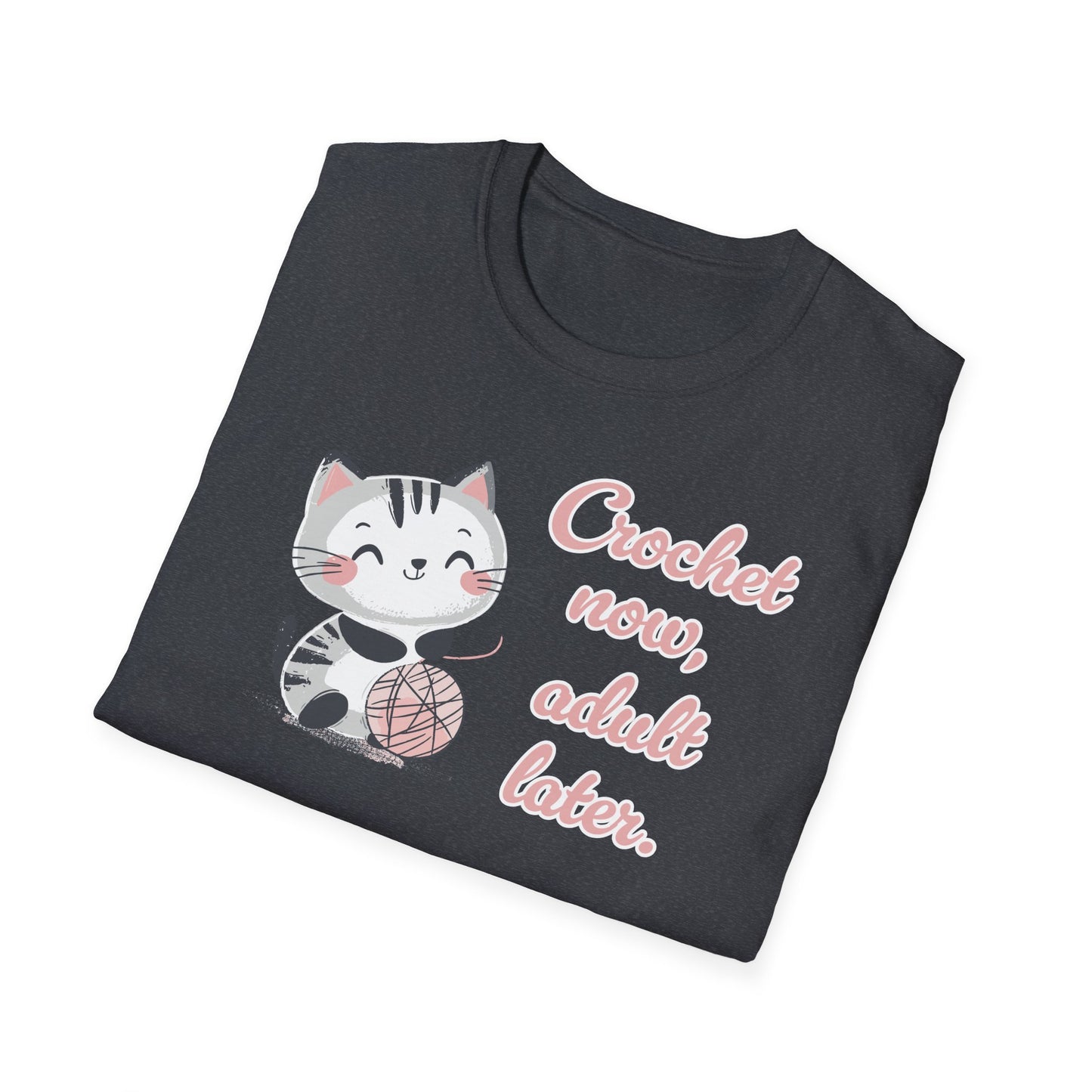 "Crochet now, adult later" dark