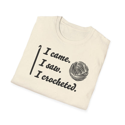 "I came. I saw. I crocheted." light