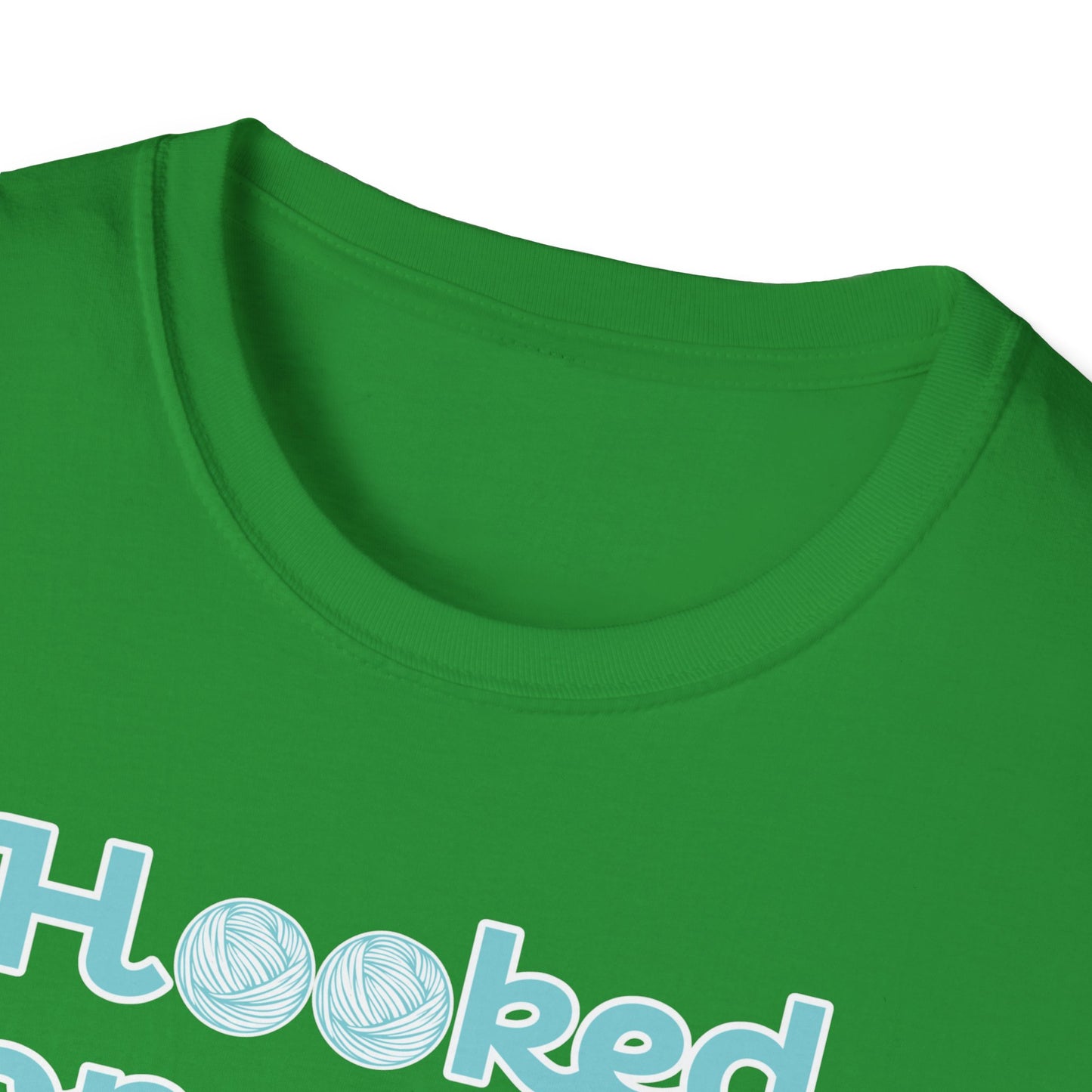 "Hooked on yarn" dark