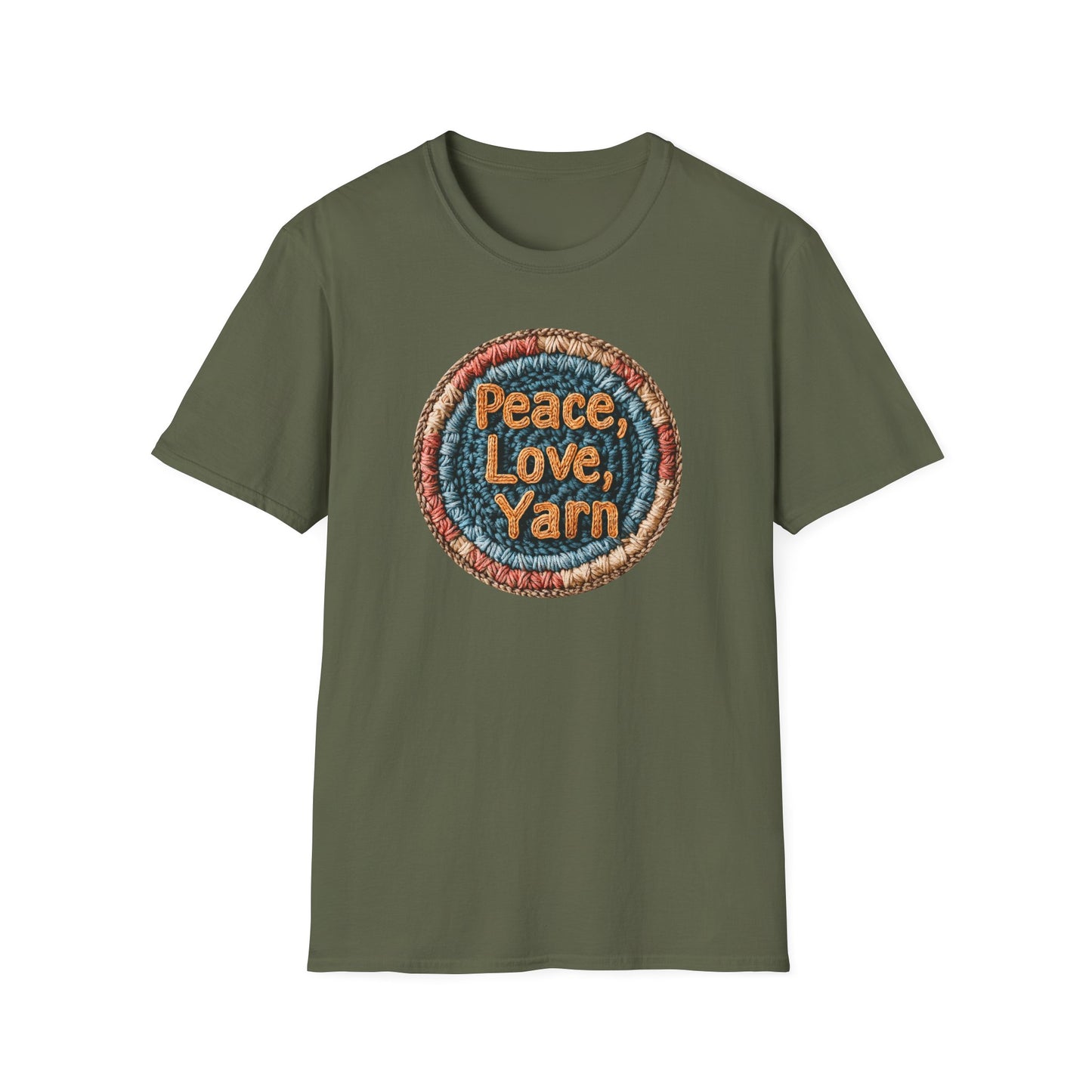 "Peace, Love, Yarn" dark