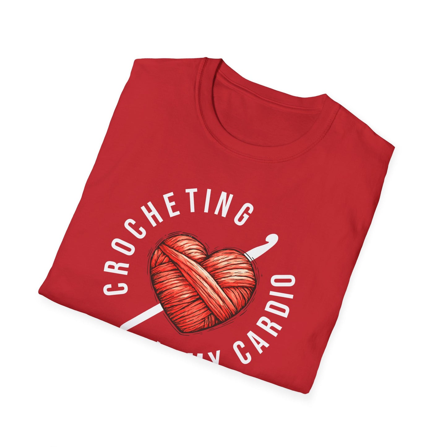 "Crocheting is my cardio" dark