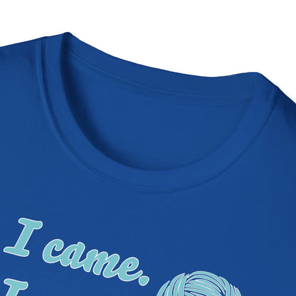 "I came. I saw. I crocheted." dark