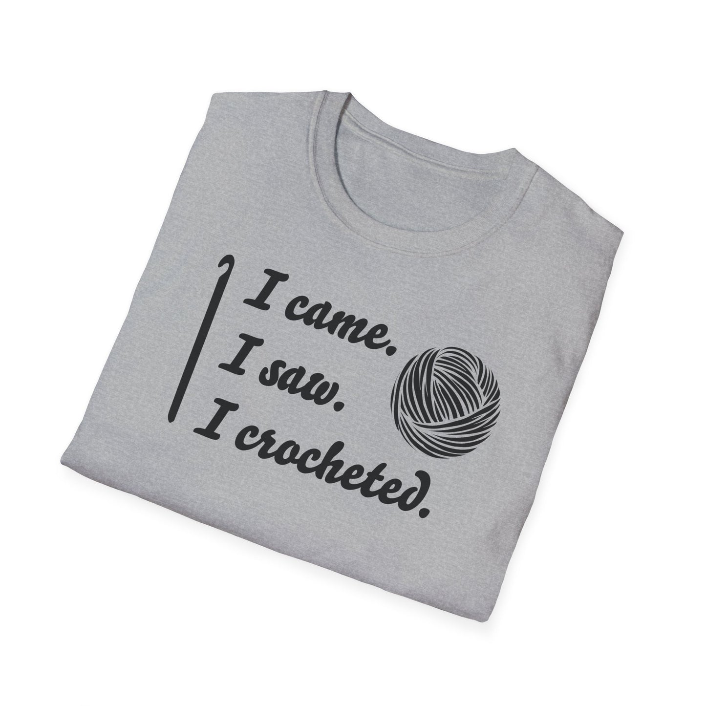 "I came. I saw. I crocheted." light