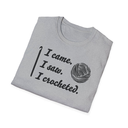 "I came. I saw. I crocheted." light