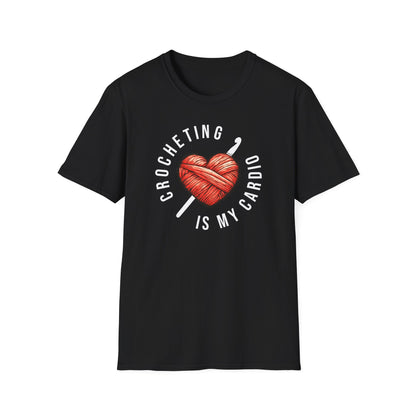 "Crocheting is my cardio" dark