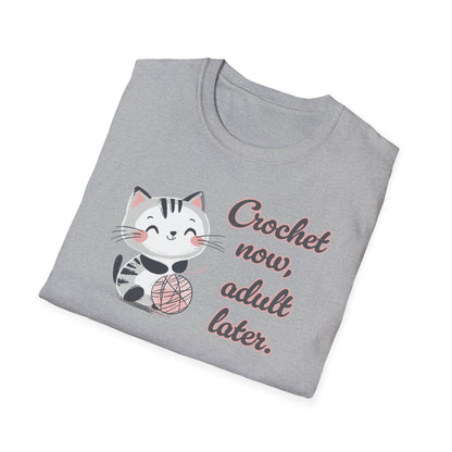 "Crochet now, adult later" light