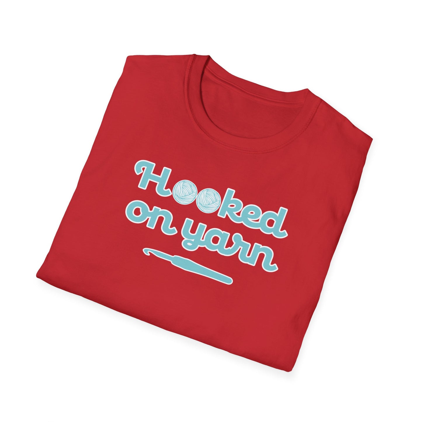 "Hooked on yarn" dark