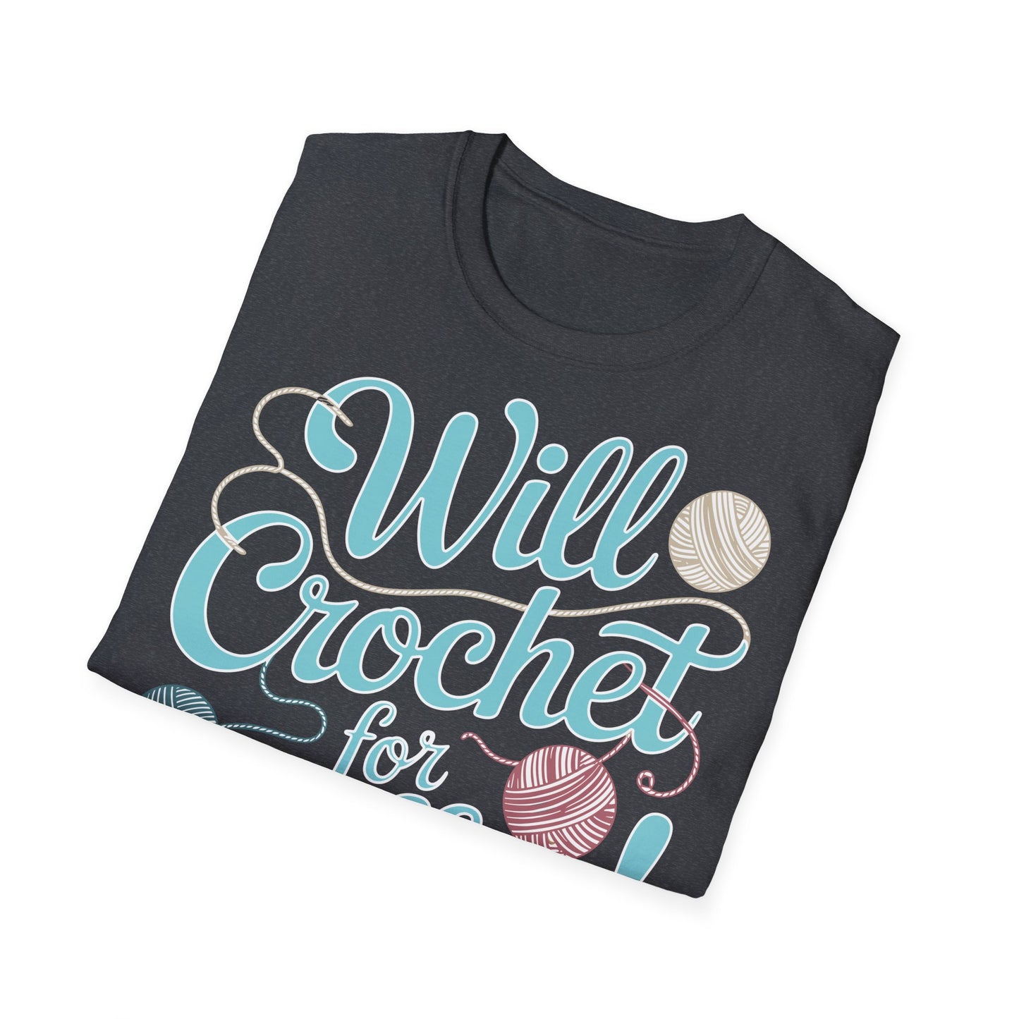 "Will Crochet for Coffee!" dark