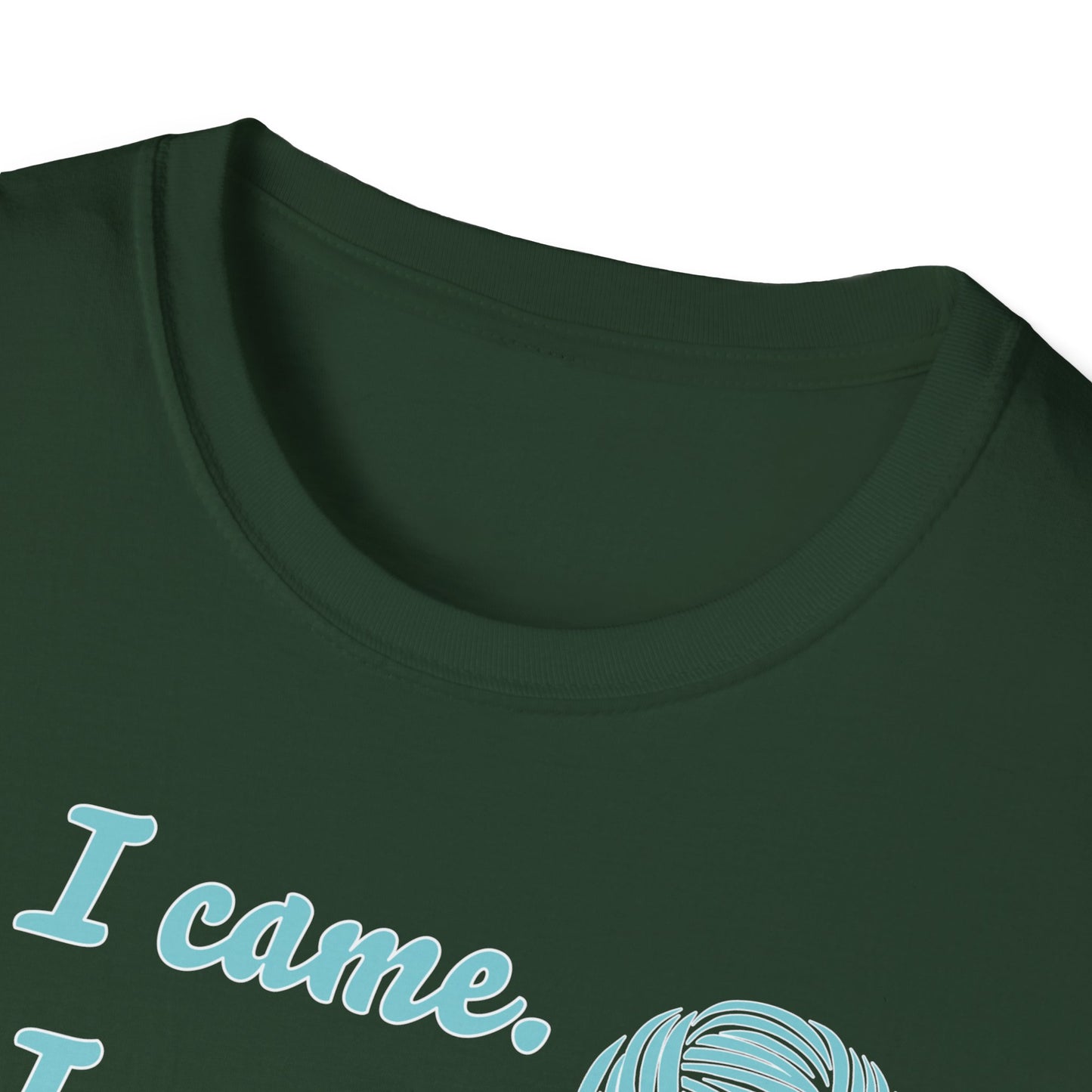 "I came. I saw. I crocheted." dark