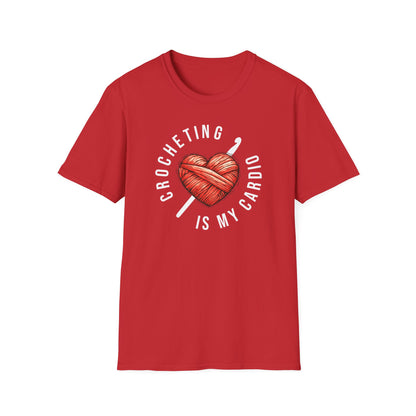 "Crocheting is my cardio" dark