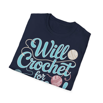 "Will Crochet for Coffee!" dark