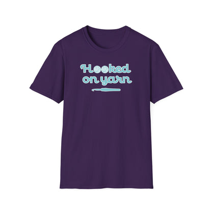 "Hooked on yarn" dark