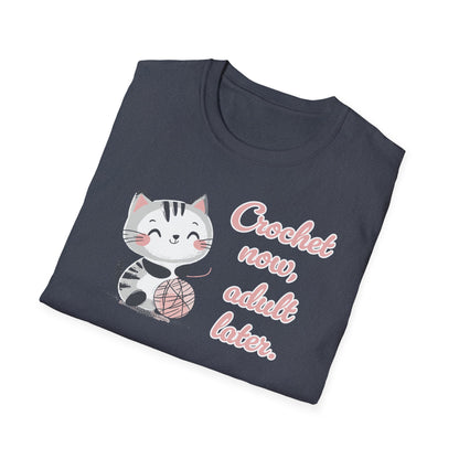 "Crochet now, adult later" dark
