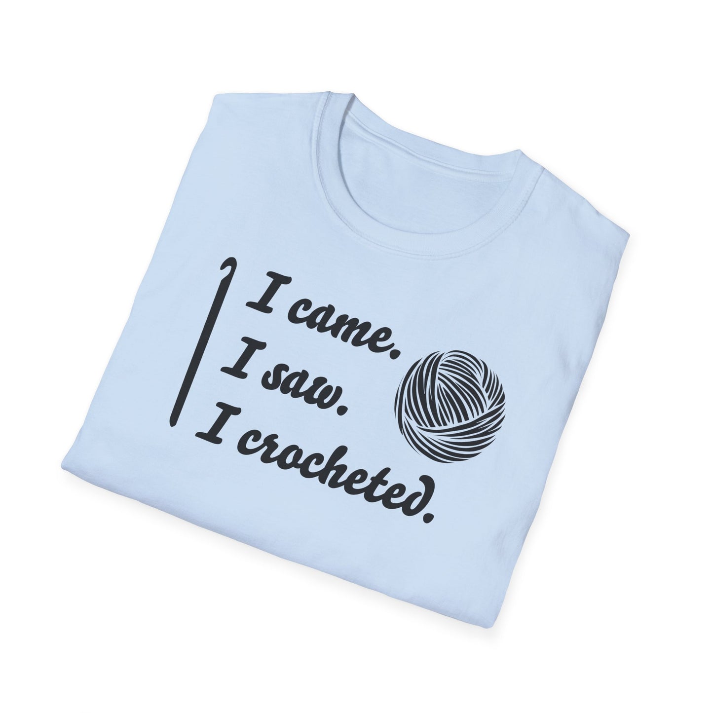 "I came. I saw. I crocheted." light