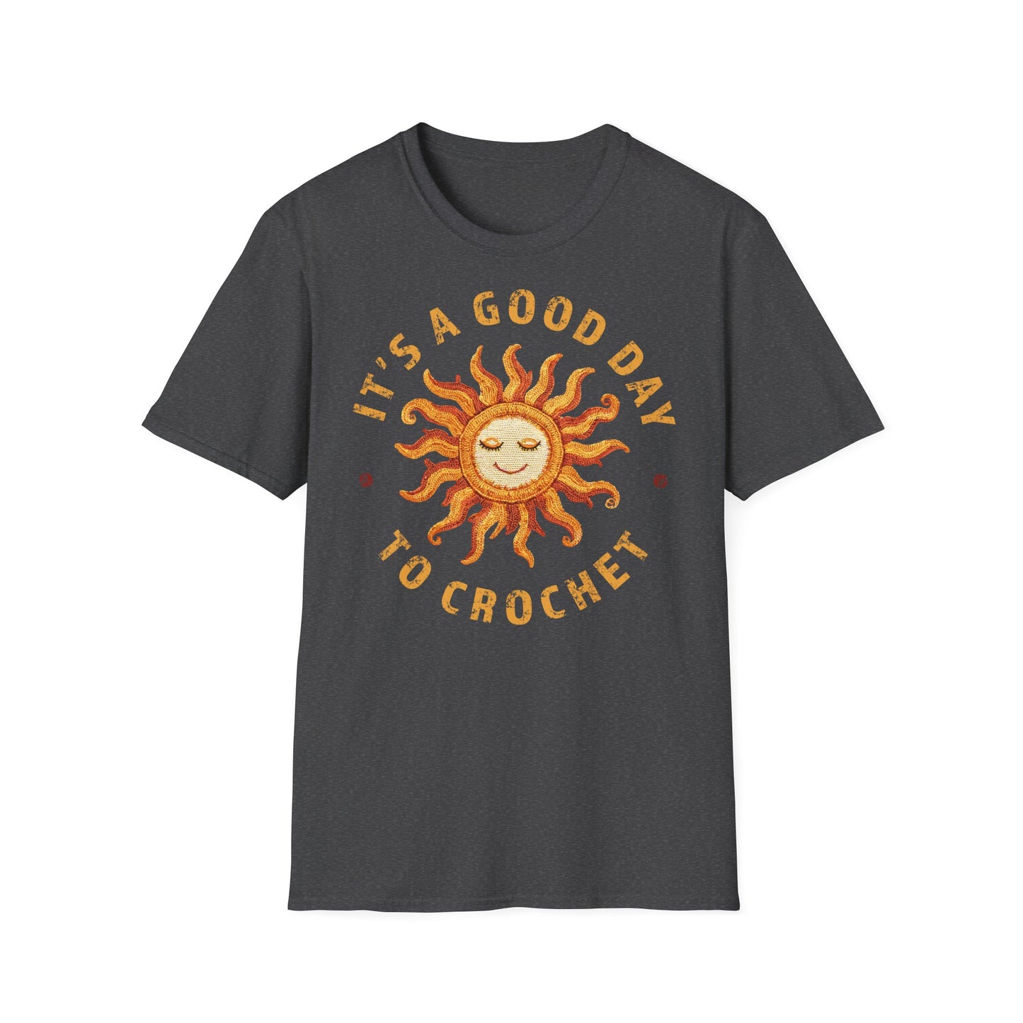 "It's good day to crochet" dark