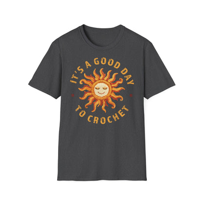 "It's good day to crochet" dark