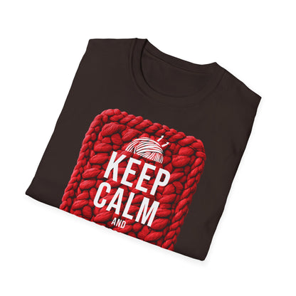 "Keep calm and crochet on" dark