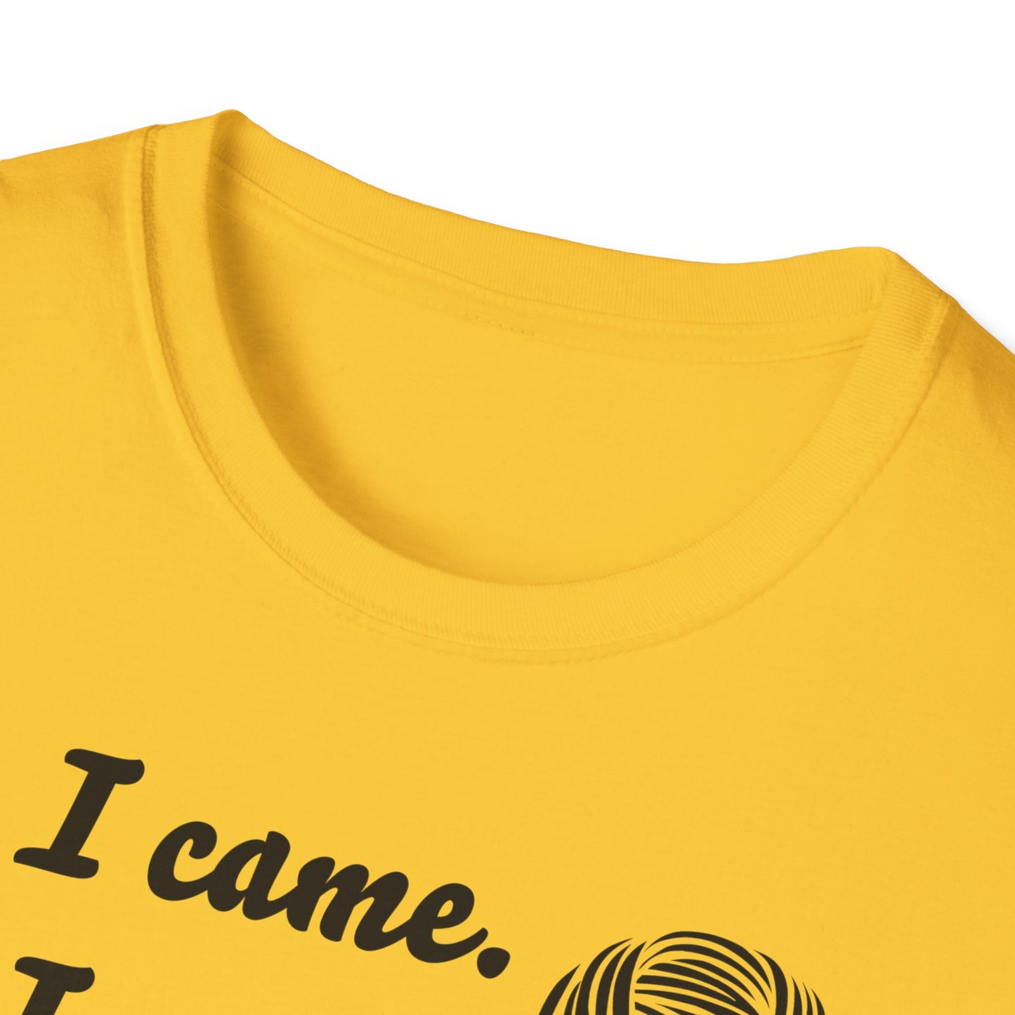 "I came. I saw. I crocheted." light