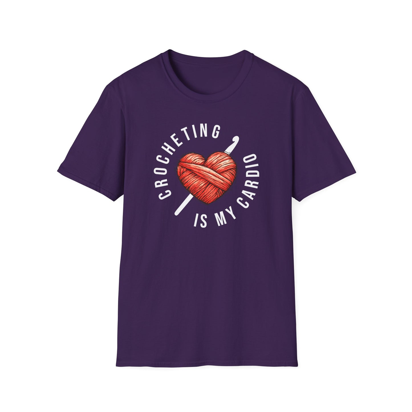 "Crocheting is my cardio" dark