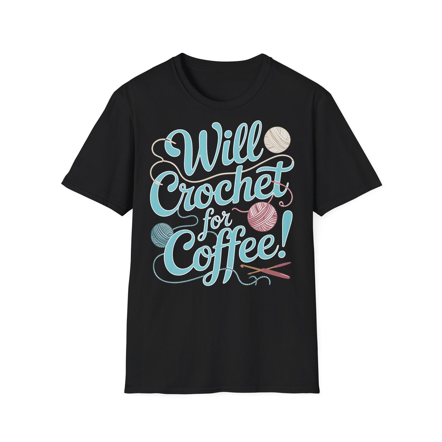 "Will Crochet for Coffee!" dark