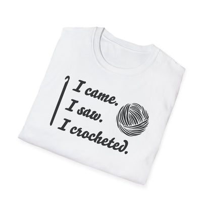 "I came. I saw. I crocheted." light