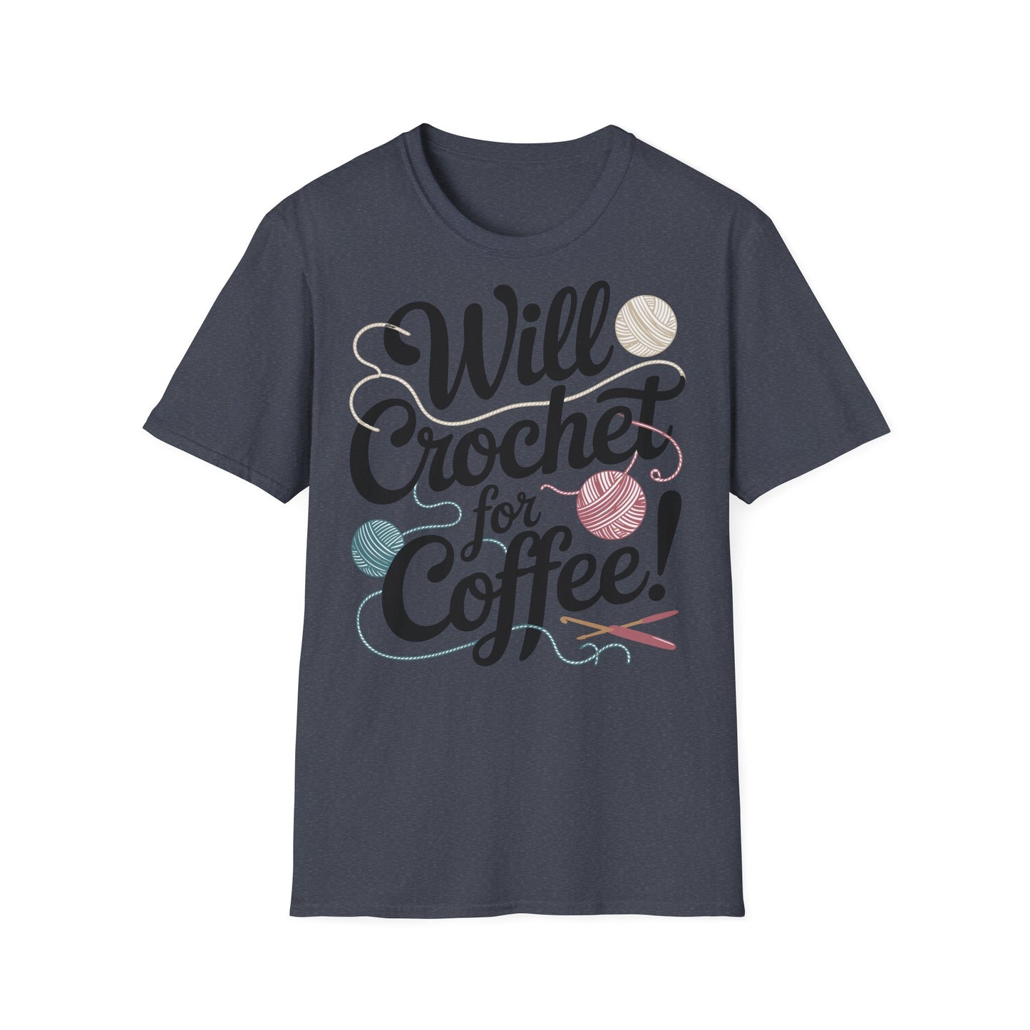 "Will Crochet for Coffee!" dark