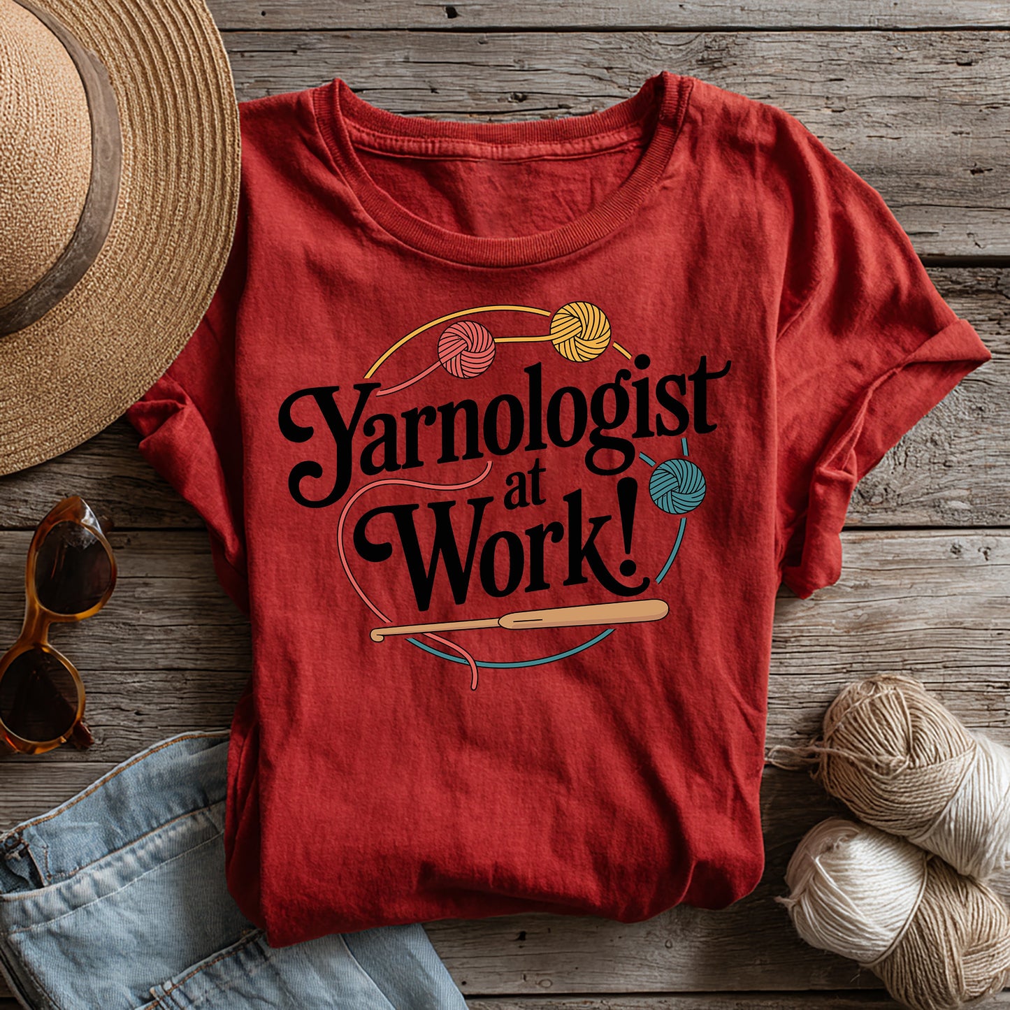 "Yarnologist at Work!" dark