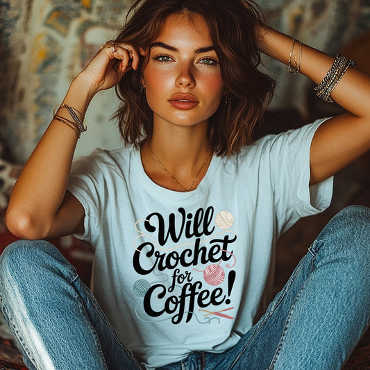 "Will Crochet for Coffee!" light