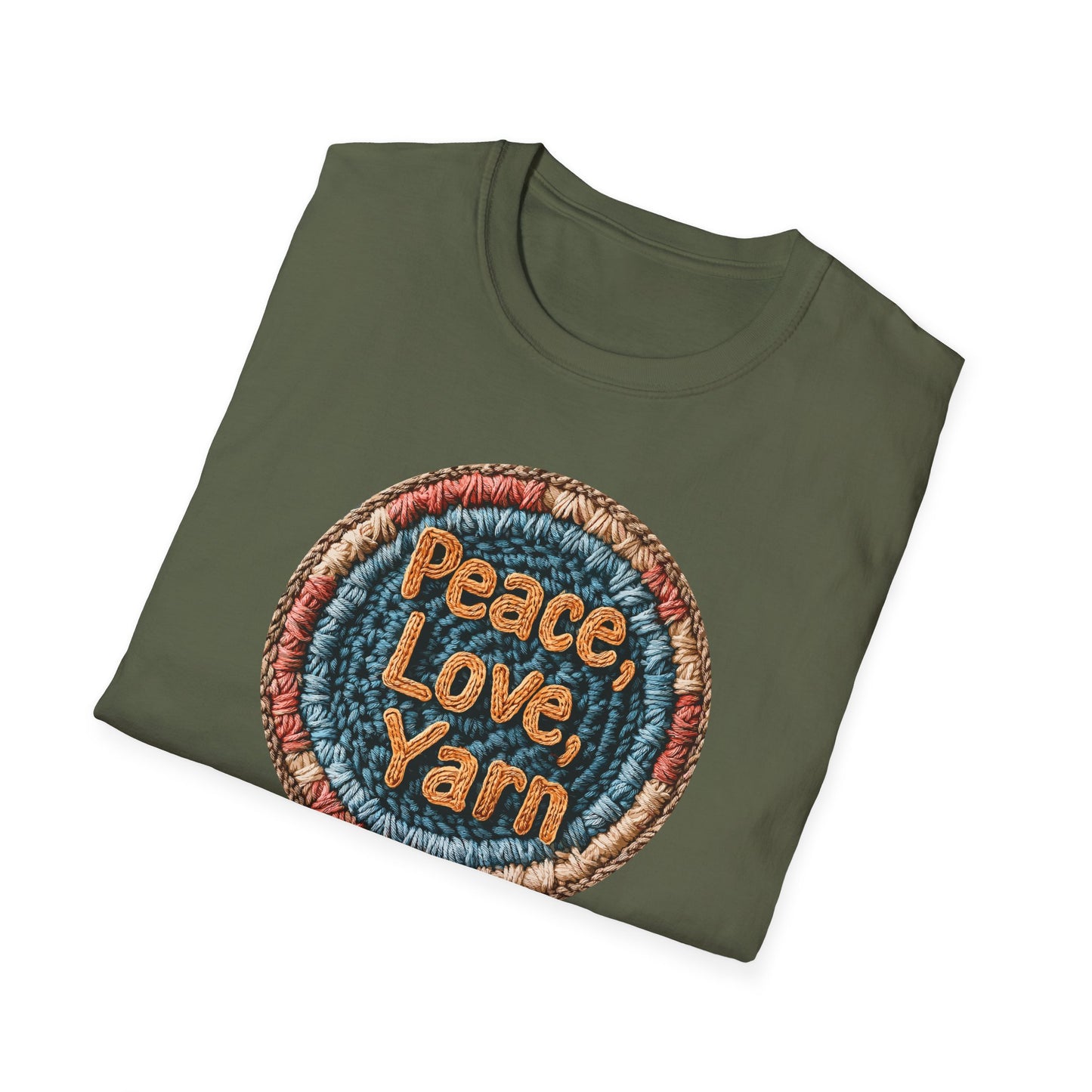 "Peace, Love, Yarn" dark