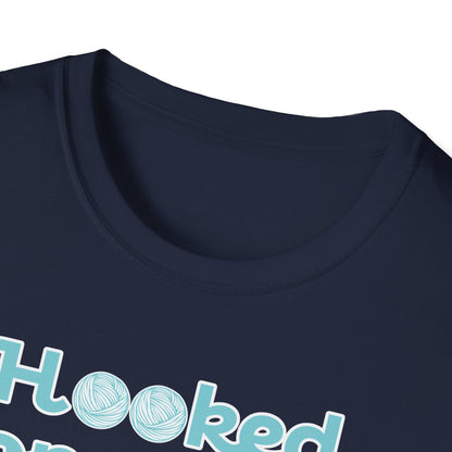 "Hooked on yarn" dark