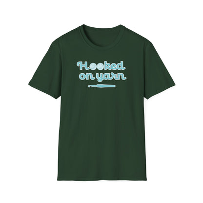 "Hooked on yarn" dark