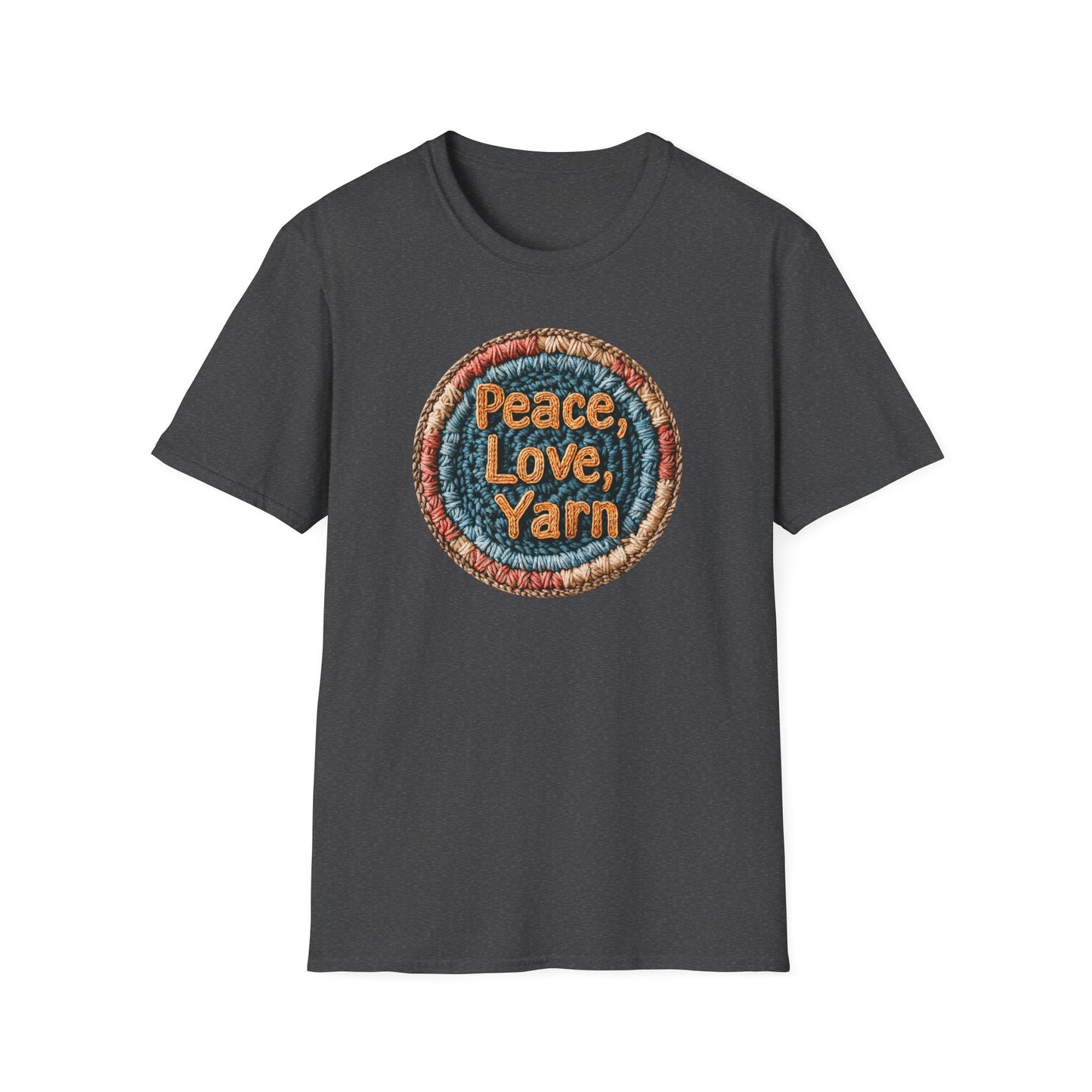 "Peace, Love, Yarn" dark