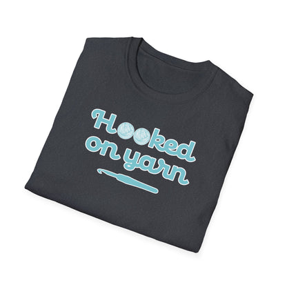 "Hooked on yarn" dark