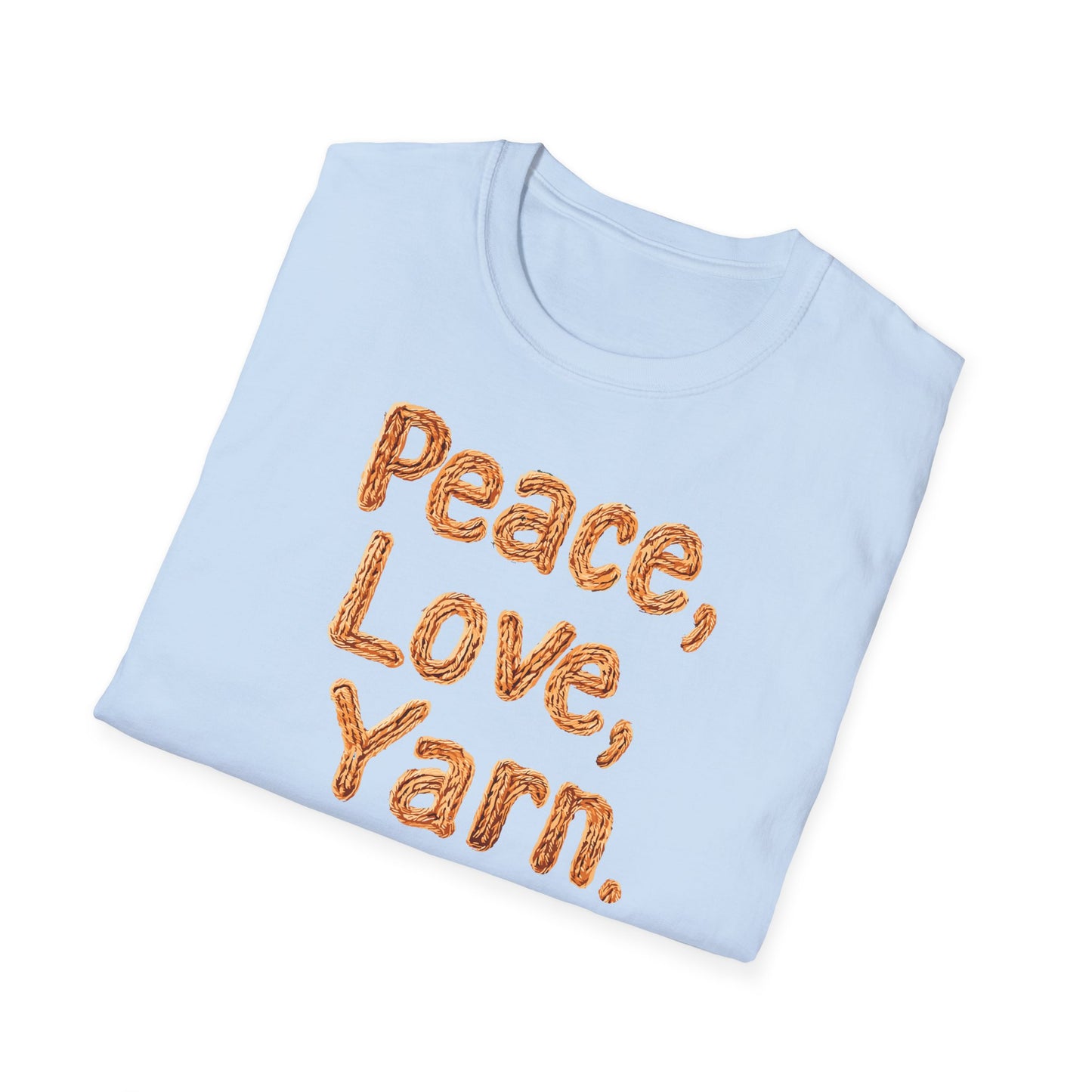 "Peace, Love, Yarn" light