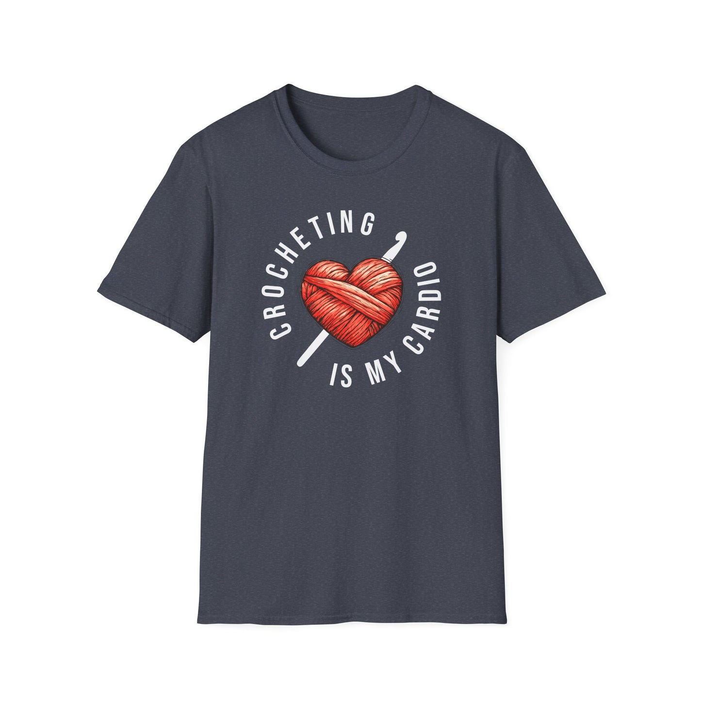 "Crocheting is my cardio" dark
