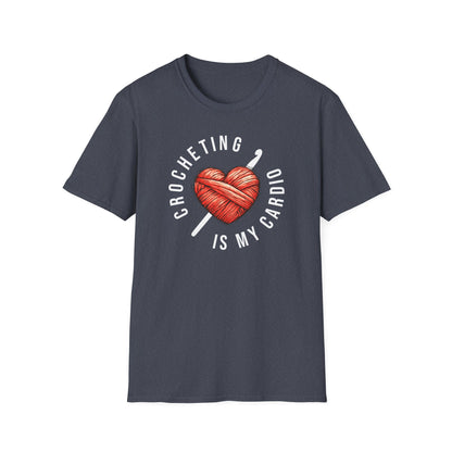 "Crocheting is my cardio" dark