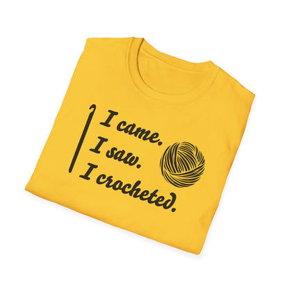 "I came. I saw. I crocheted." light