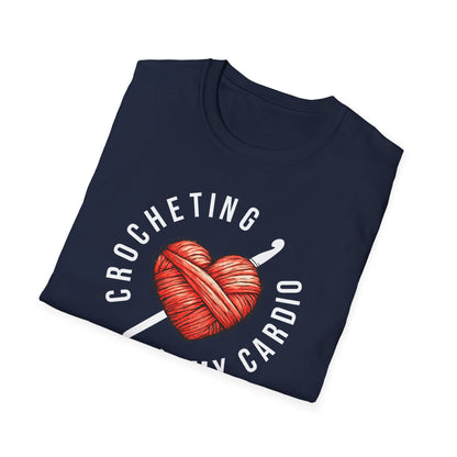 "Crocheting is my cardio" dark