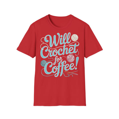 "Will Crochet for Coffee!" dark