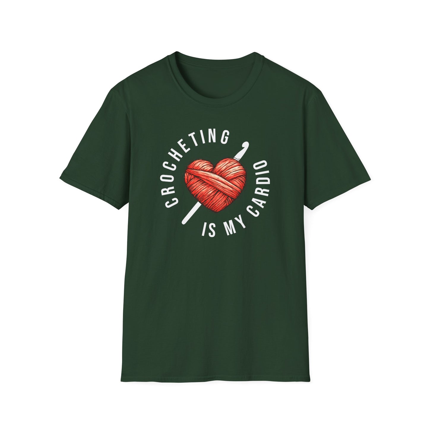 "Crocheting is my cardio" dark