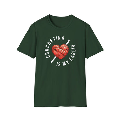 "Crocheting is my cardio" dark