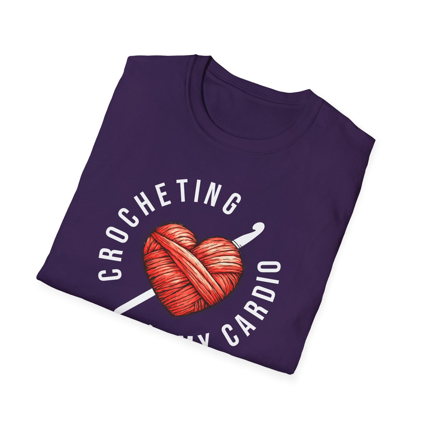 "Crocheting is my cardio" dark
