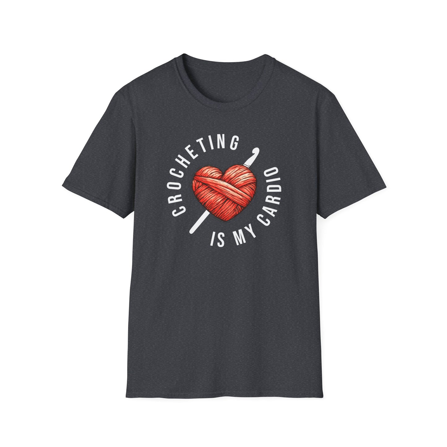 "Crocheting is my cardio" dark
