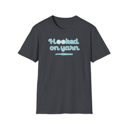 "Hooked on yarn" dark