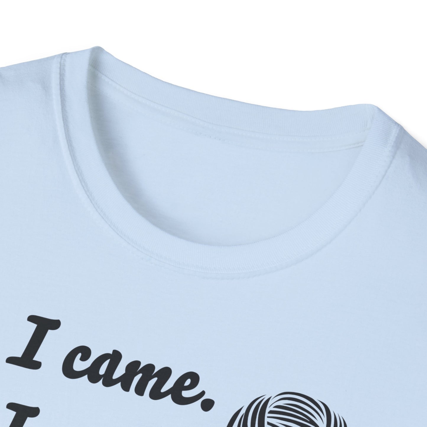 "I came. I saw. I crocheted." light