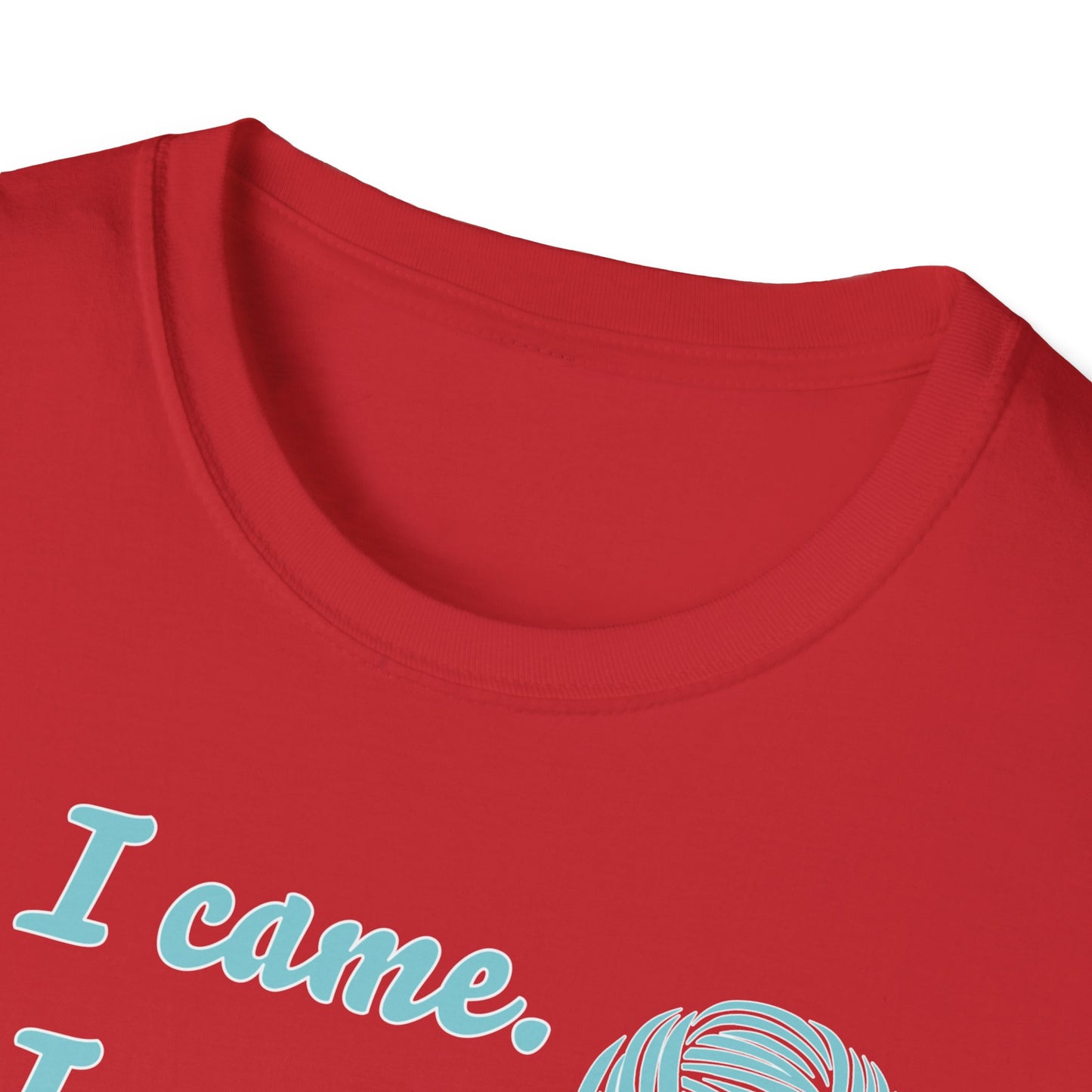 "I came. I saw. I crocheted." dark