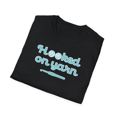 "Hooked on yarn" dark