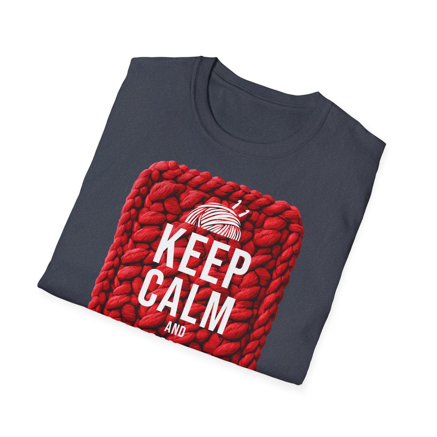 "Keep calm and crochet on" dark