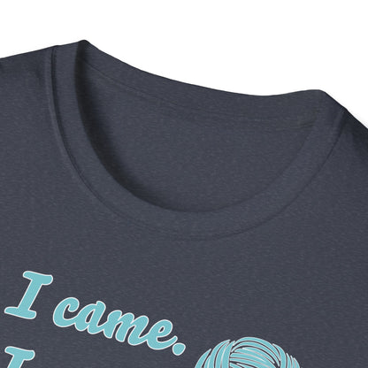 "I came. I saw. I crocheted." dark